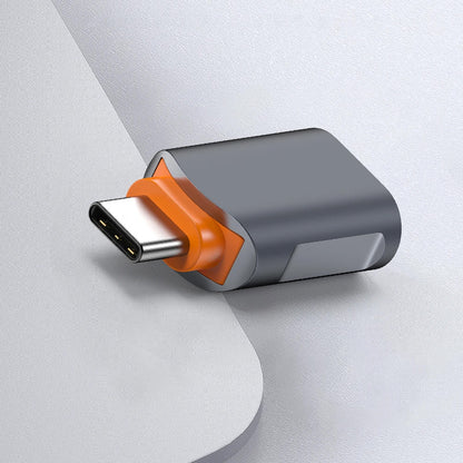 Adaptador OTG USB-C - USB-A Techsuit A9 SlateVolt, Cinza Laranja