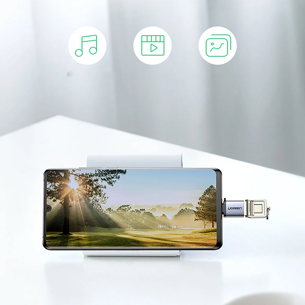 Adaptador OTG USB-C - USB-A UGREEN US270 (50283), Cinzento