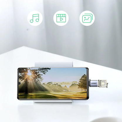 Adaptador OTG USB-C - USB-A UGREEN US270 (50283), Cinzento