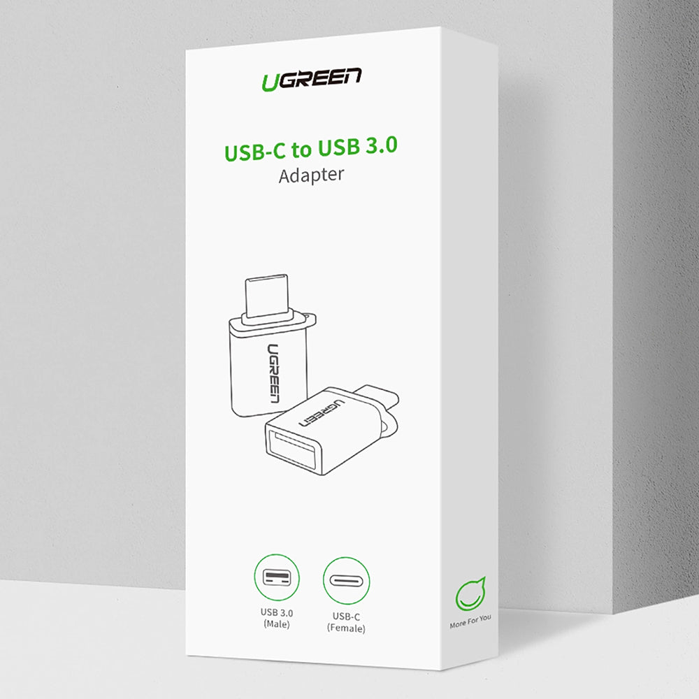 Adaptador OTG USB-C - USB-A UGREEN US270 (50283), Cinzento