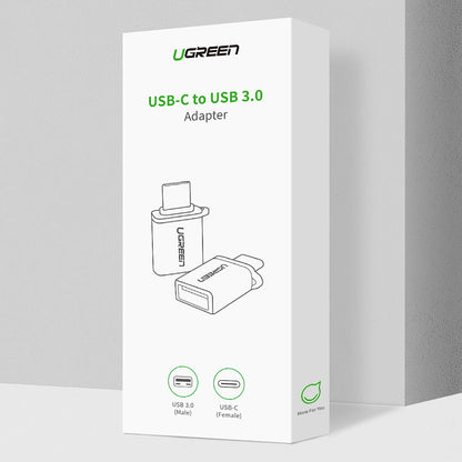 Adaptador OTG USB-C - USB-A UGREEN US270 (50283), Cinzento