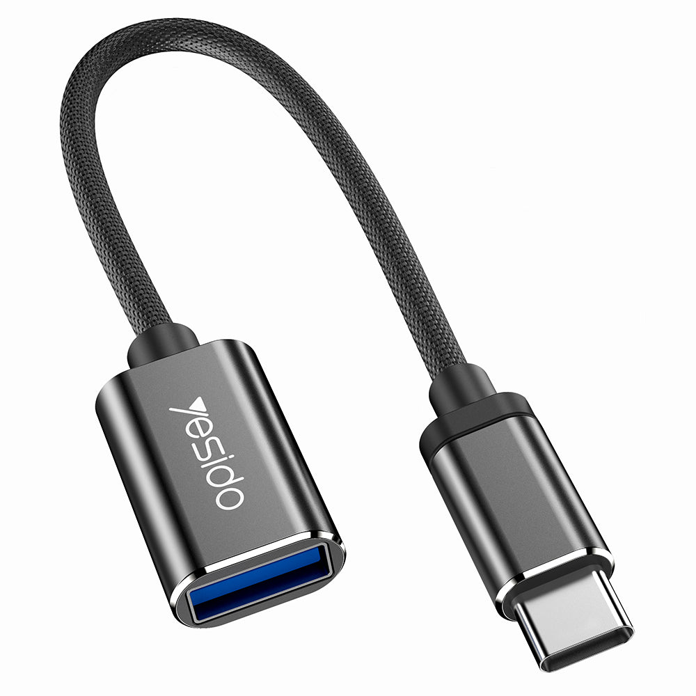 OTG USB-C to USB-A Adapter Yesido GS01, Black
