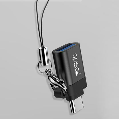 Adaptador OTG USB-C - USB-A Yesido GS06, Preto