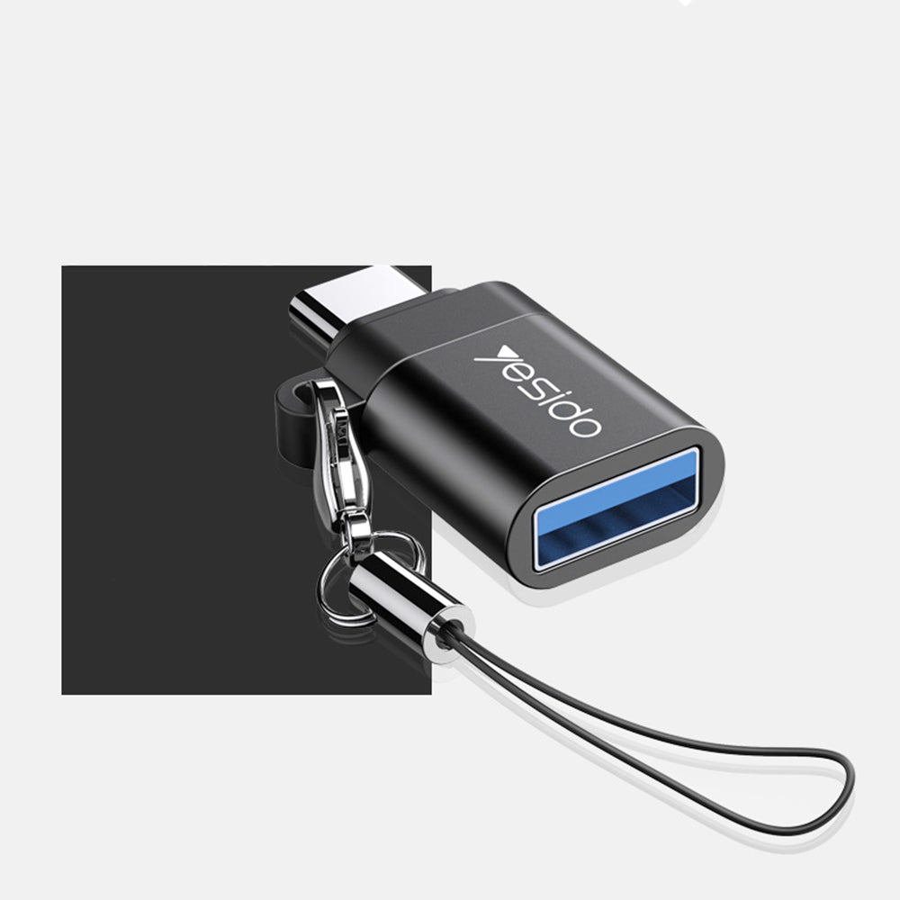 Adaptador OTG USB-C - USB-A Yesido GS06, Preto