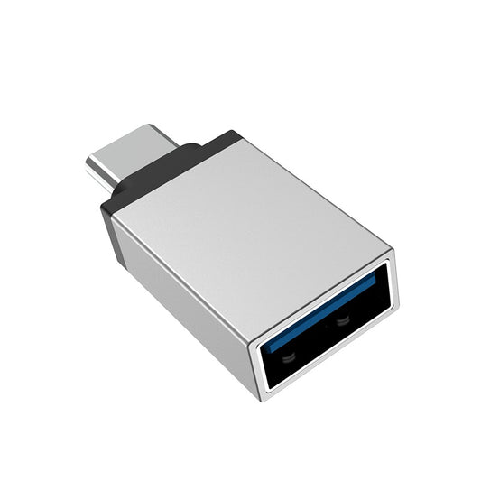 Adaptador OTG USB-A - USB-C Borofone BV3, Prateado