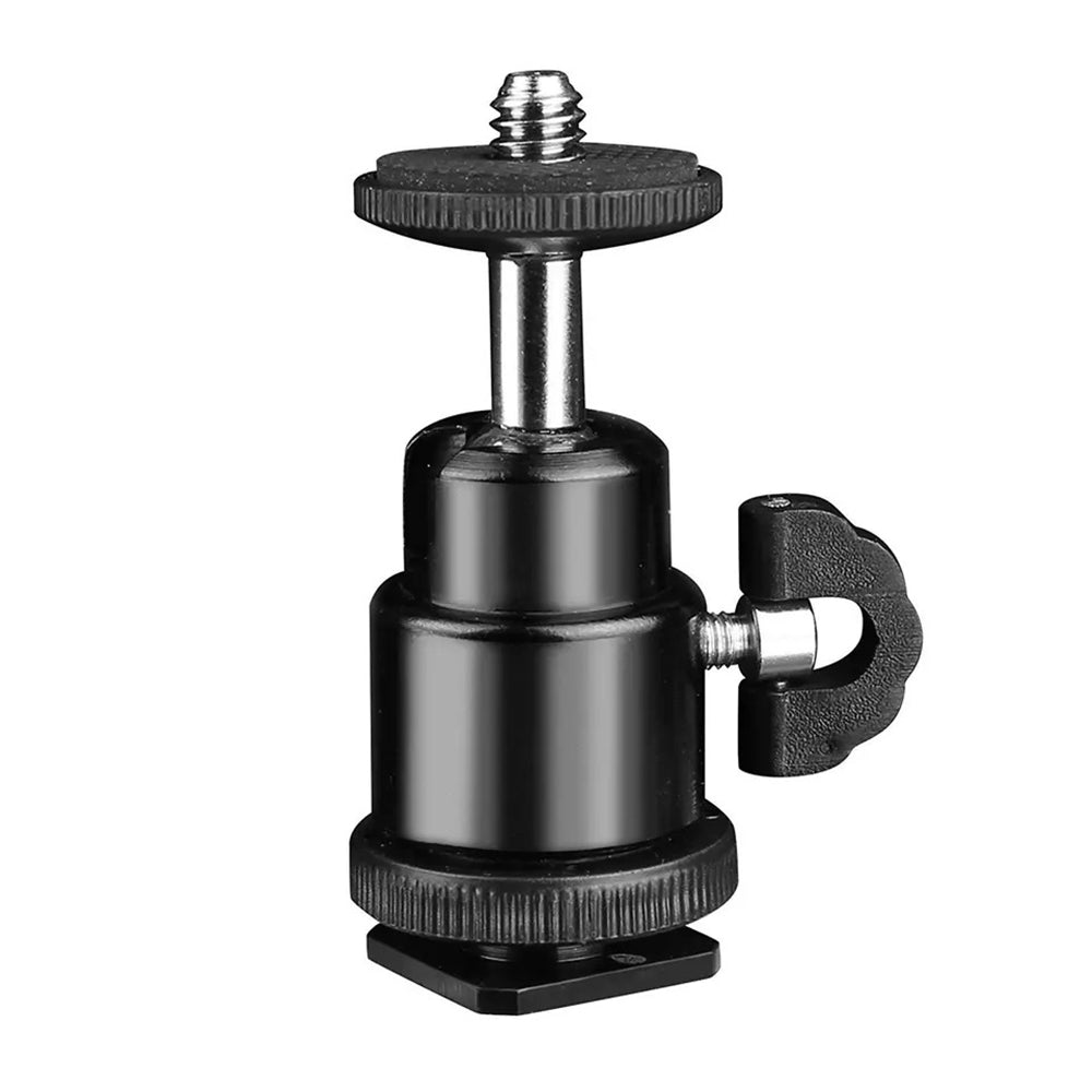 Adaptador Sapata Fria Cold Shoe - 1/4 polegadas Techsuit BH-2, Preto