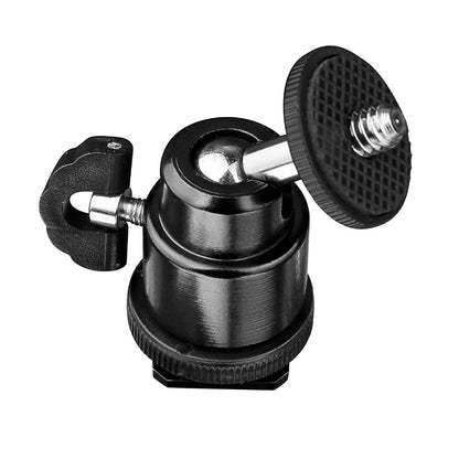 Adaptador Sapata Fria Cold Shoe - 1/4 polegadas Techsuit BH-2, Preto