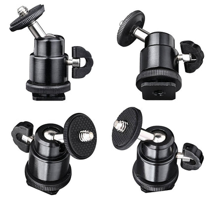 Adaptador Sapata Fria Cold Shoe - 1/4 polegadas Techsuit BH-2, Preto