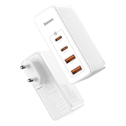 Carregador de rede Baseus GaN2 Pro, 100W, 3A, 2 x USB-A - 2 x USB-C, branco CCGAN2P-L02