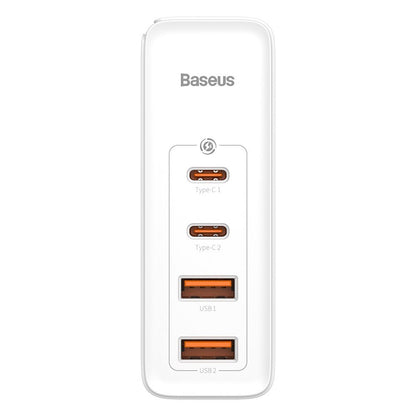 Carregador de rede Baseus GaN2 Pro, 100W, 3A, 2 x USB-A - 2 x USB-C, branco CCGAN2P-L02