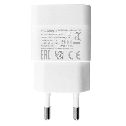 Carregador de rede Huawei HW-050100E01, 5W, 1A, 1 x USB-A, branco 02221186