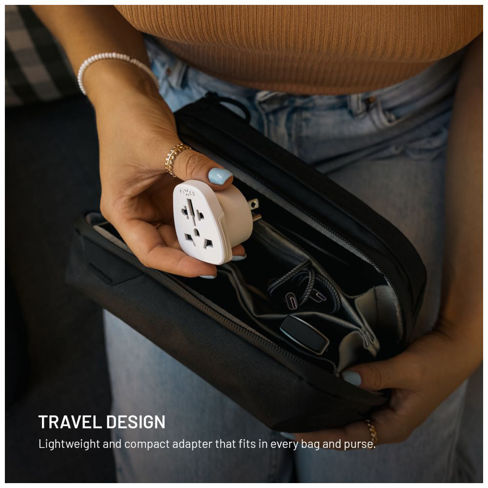 Adaptador de Rede Fixed EU / UK / USA - US, Branco