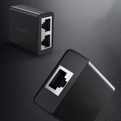 Adaptador de Rede UGREEN CM210, RJ45 - 2 x RJ45, Preto