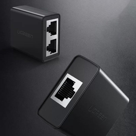 Adaptador de Rede UGREEN CM210, RJ45 - 2 x RJ45, Preto