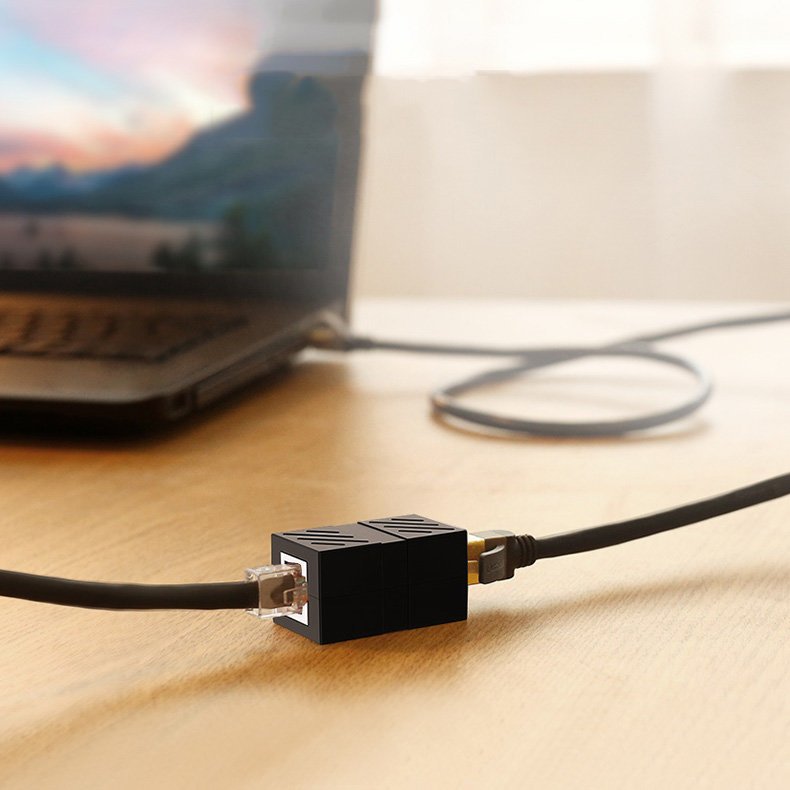 Adaptador de Rede UGREEN NW114, RJ45 - RJ45, Preto