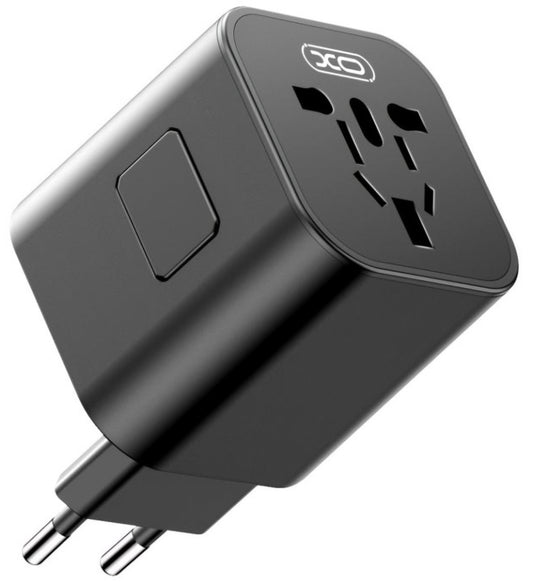 Adaptador de Rede XO Design WL28 Travel US / UK / AU / CN / EU, Preto