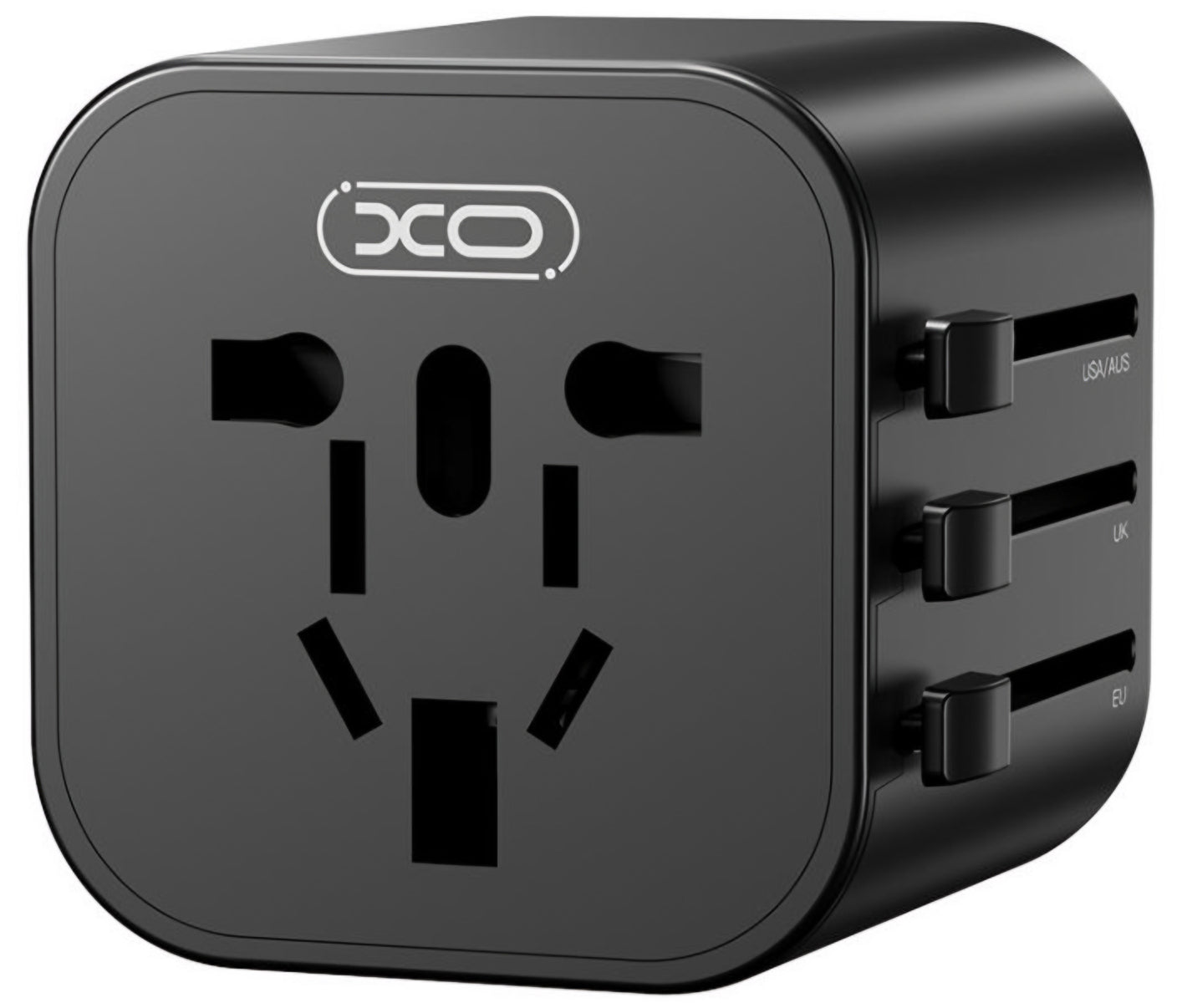 Adaptador de Rede XO Design WL28 Travel US / UK / AU / CN / EU, Preto