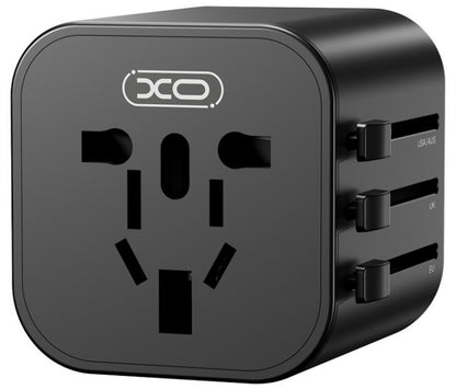 Adaptador de Rede XO Design WL28 Travel US / UK / AU / CN / EU, Preto