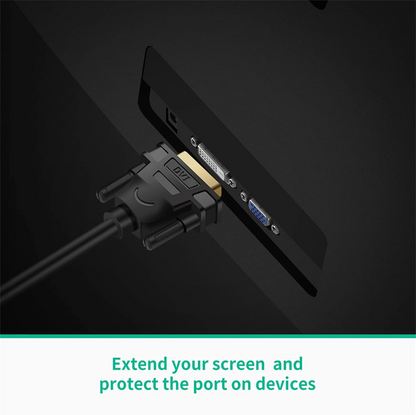 Adaptador de Vídeo UGREEN 20118, HDMI - DVI, 1080P, Preto