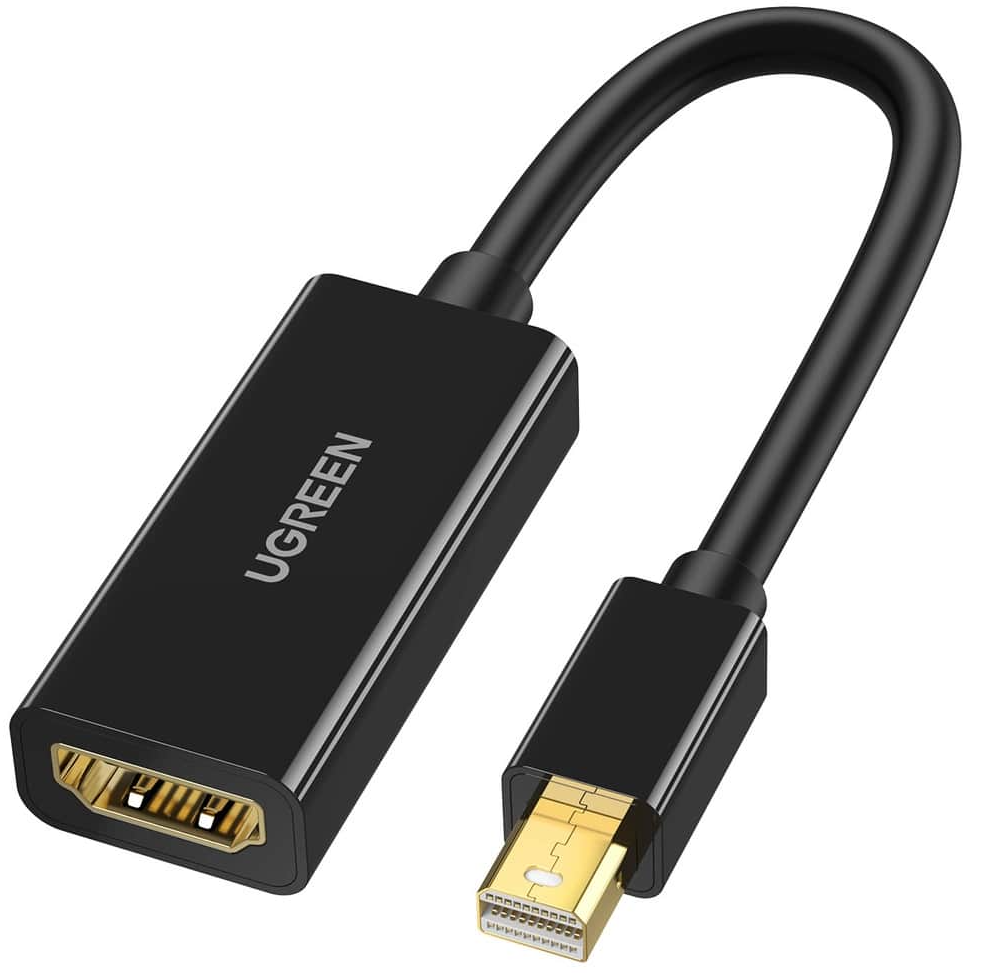 Adaptador de Vídeo UGREEN MD112, MiniDisplayPort - HDMI, Preto