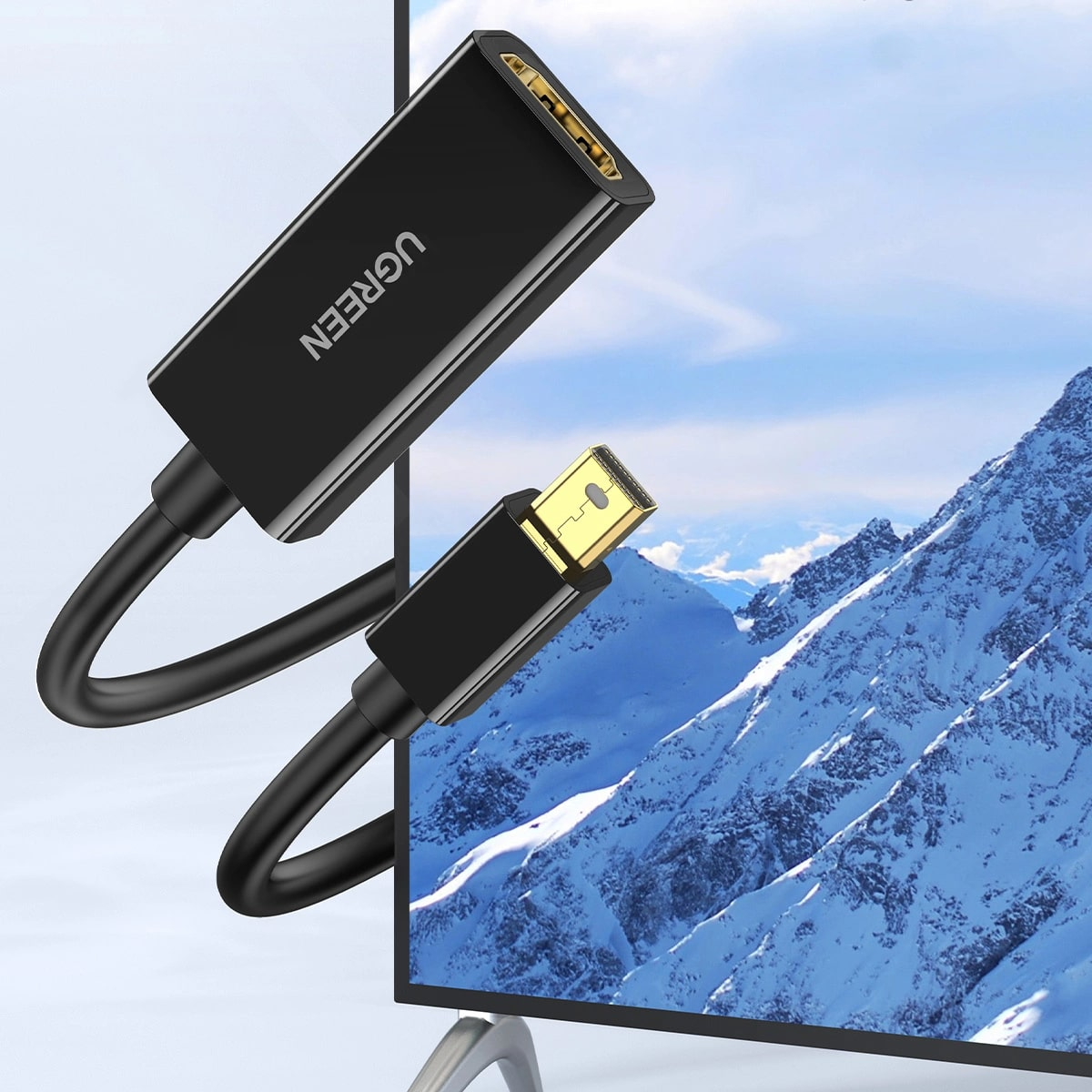 Adaptador de Vídeo UGREEN MD112, MiniDisplayPort - HDMI, Preto