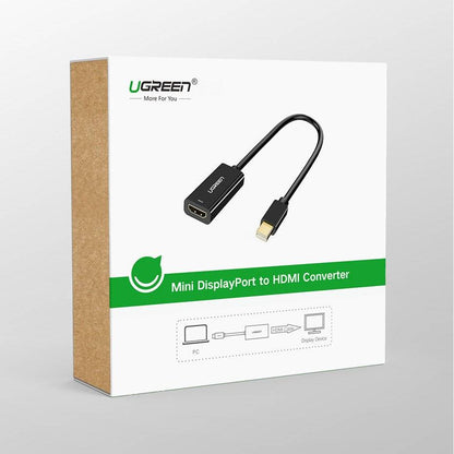 Adaptador de Vídeo UGREEN MD112 (10461), MiniDisplayPort - HDMI, Preto