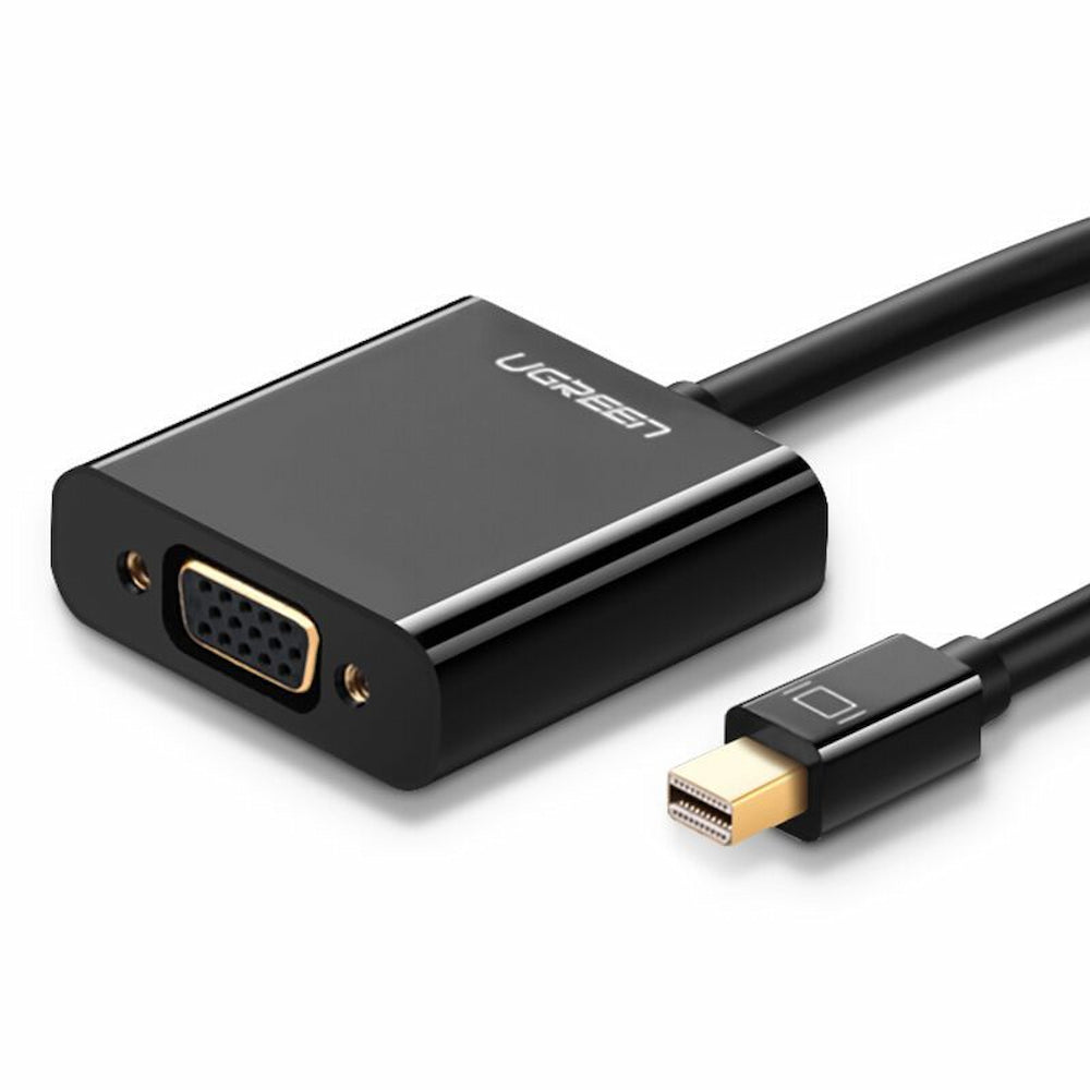 Adaptador de Vídeo UGREEN, MiniDisplayPort - VGA, 1080P, Preto