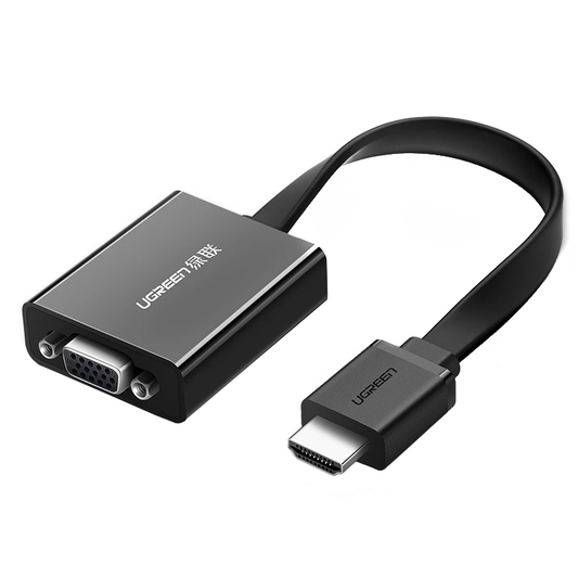 UGREEN MM103 Video Adapter (40248), HDMI - VGA, 1080P, Black