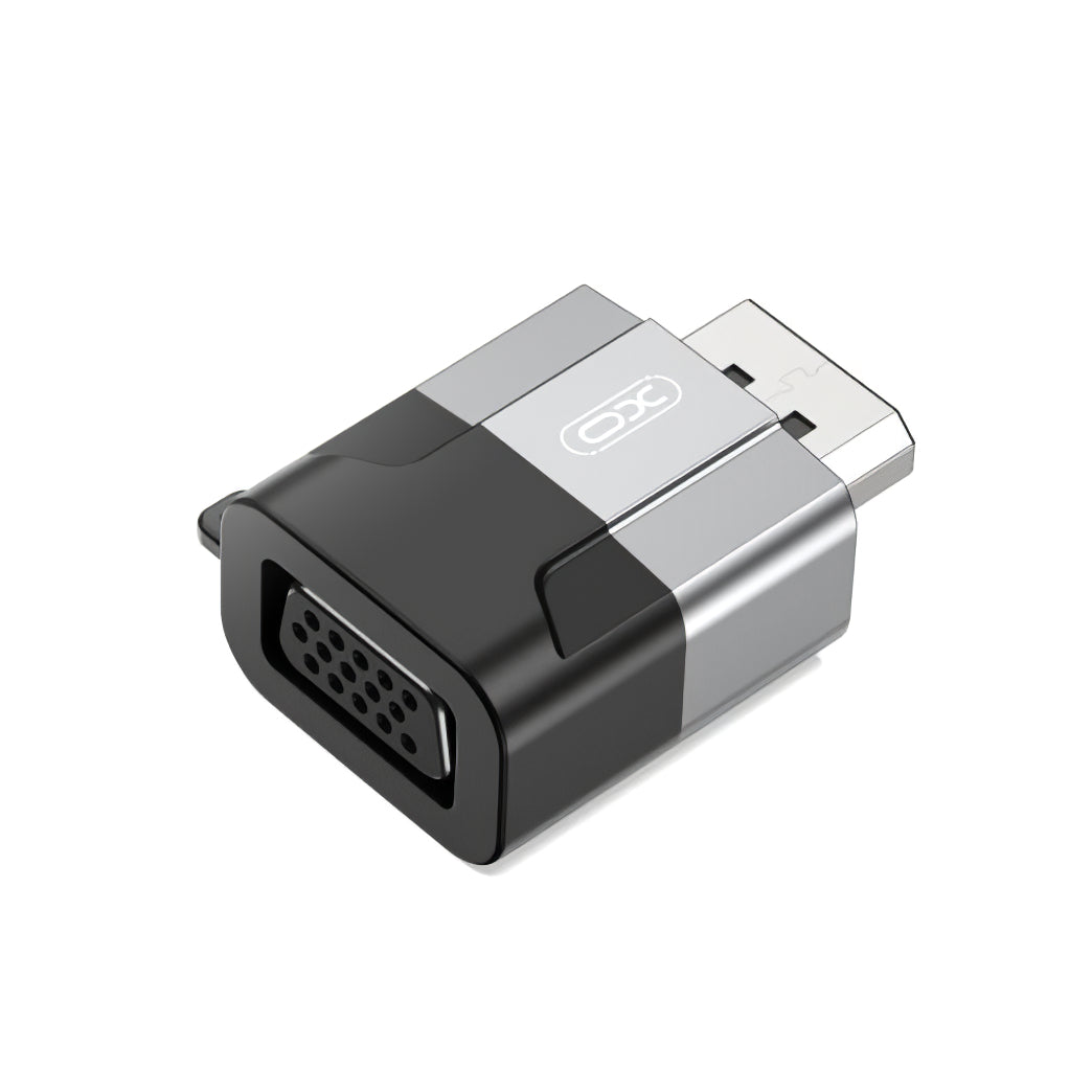 Adaptador de vídeo XO Design GB016, DisplayPort - VGA, cinzento 