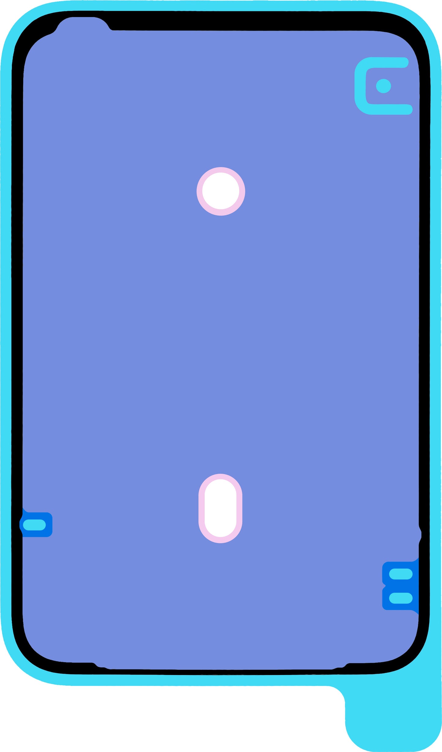 Adesivo Tampa da Bateria Apple iPhone 17 Pro Max, Service Pack 923-12859