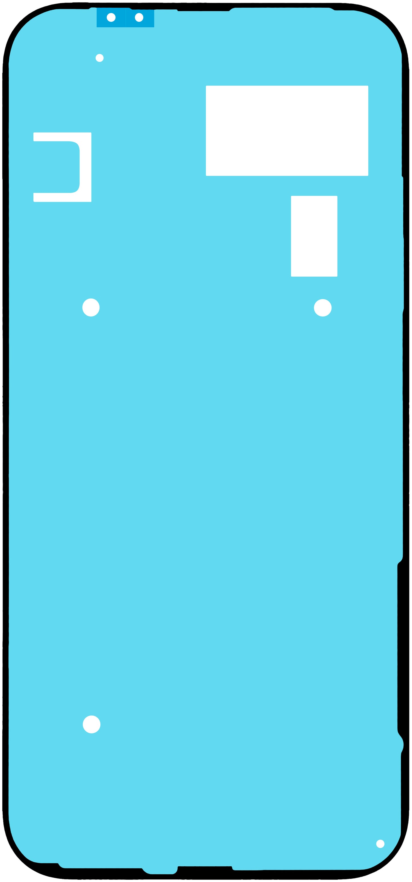 Adesivo Tampa da Bateria Google Pixel 9a, Service Pack G806-12186-01