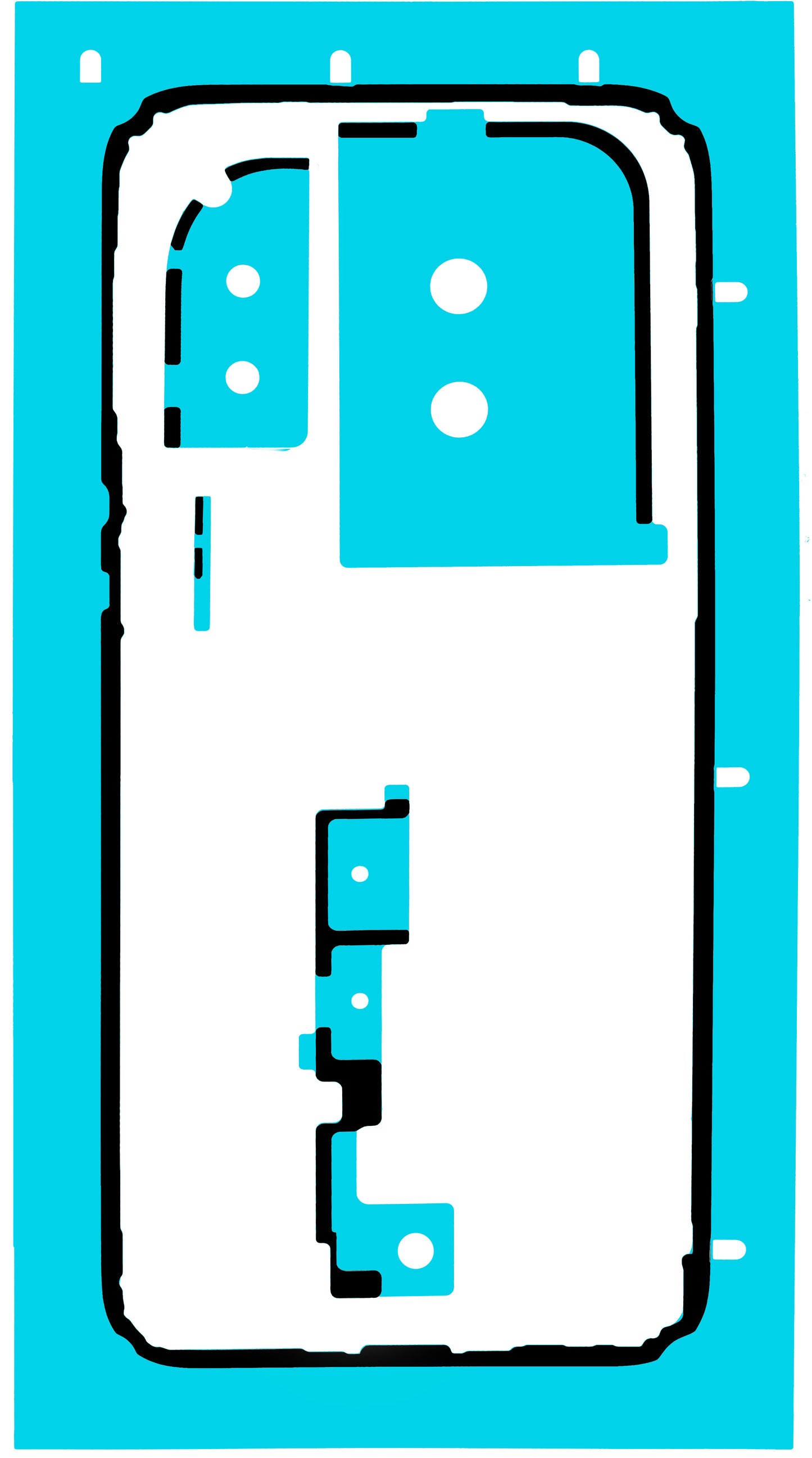 Adesivo Tampa da Bateria Huawei Pura 80 Pro / Pura 80 Ultra, Service Pack 51630MRC