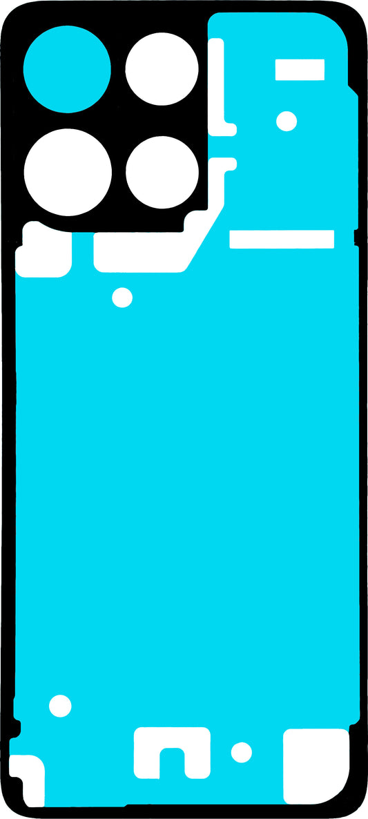 Adesivo Tampa da Bateria Motorola Moto G17, Service Pack S948F12616