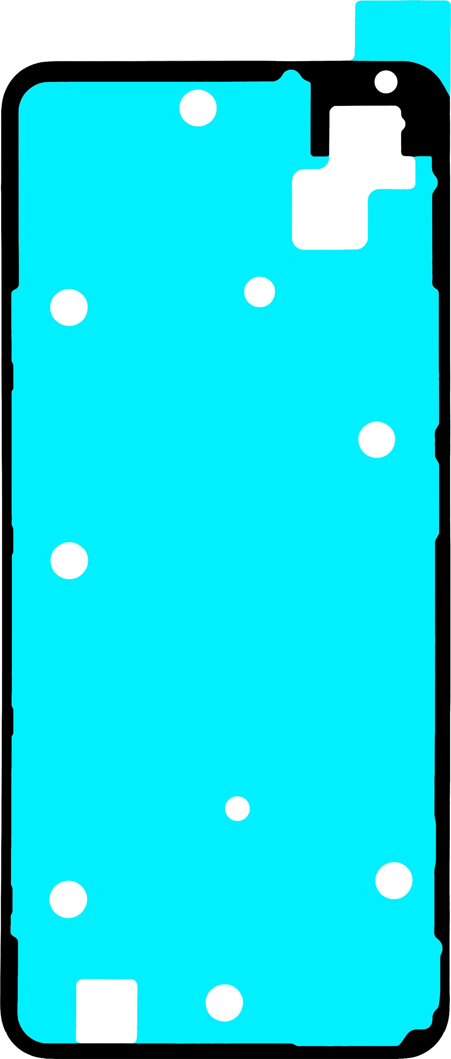 Adesivo Tampa da Bateria Realme Note 70T, Service Pack 612717000818