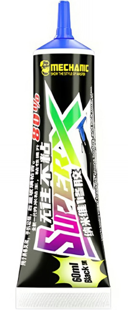 Cola Líquida Mechanic Super X, 60ml, Preto