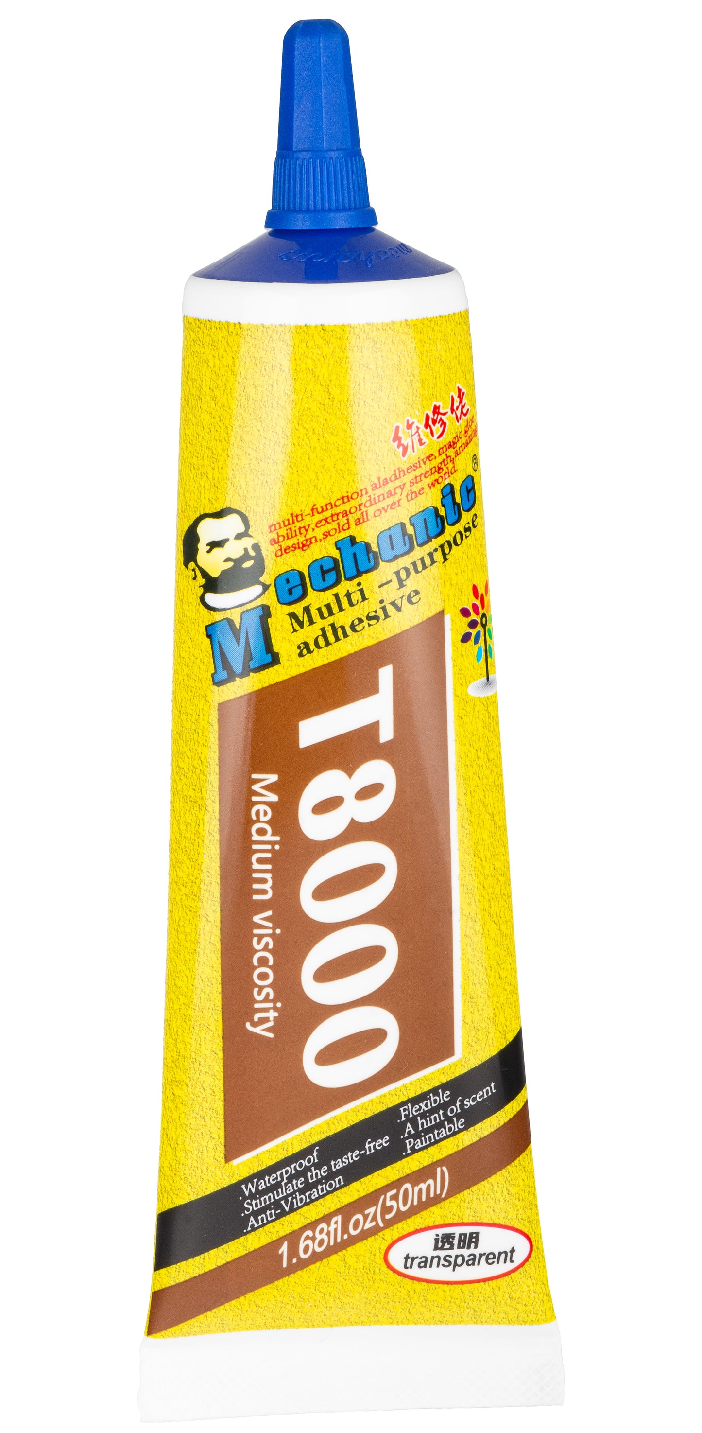 Cola Líquida Mechanic T-8000, 50ml, Transparente