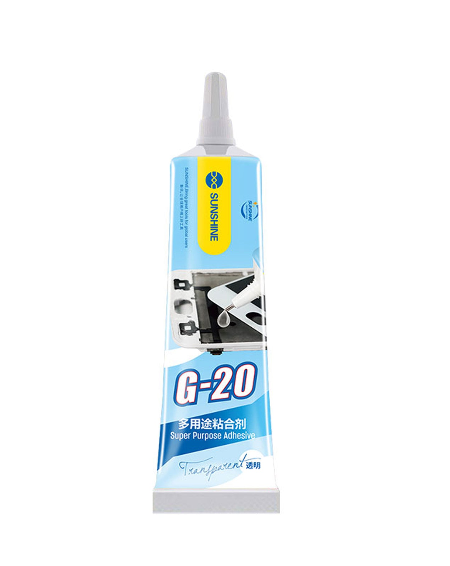 Cola Líquida Sunshine G-20, 15ml, Transparente