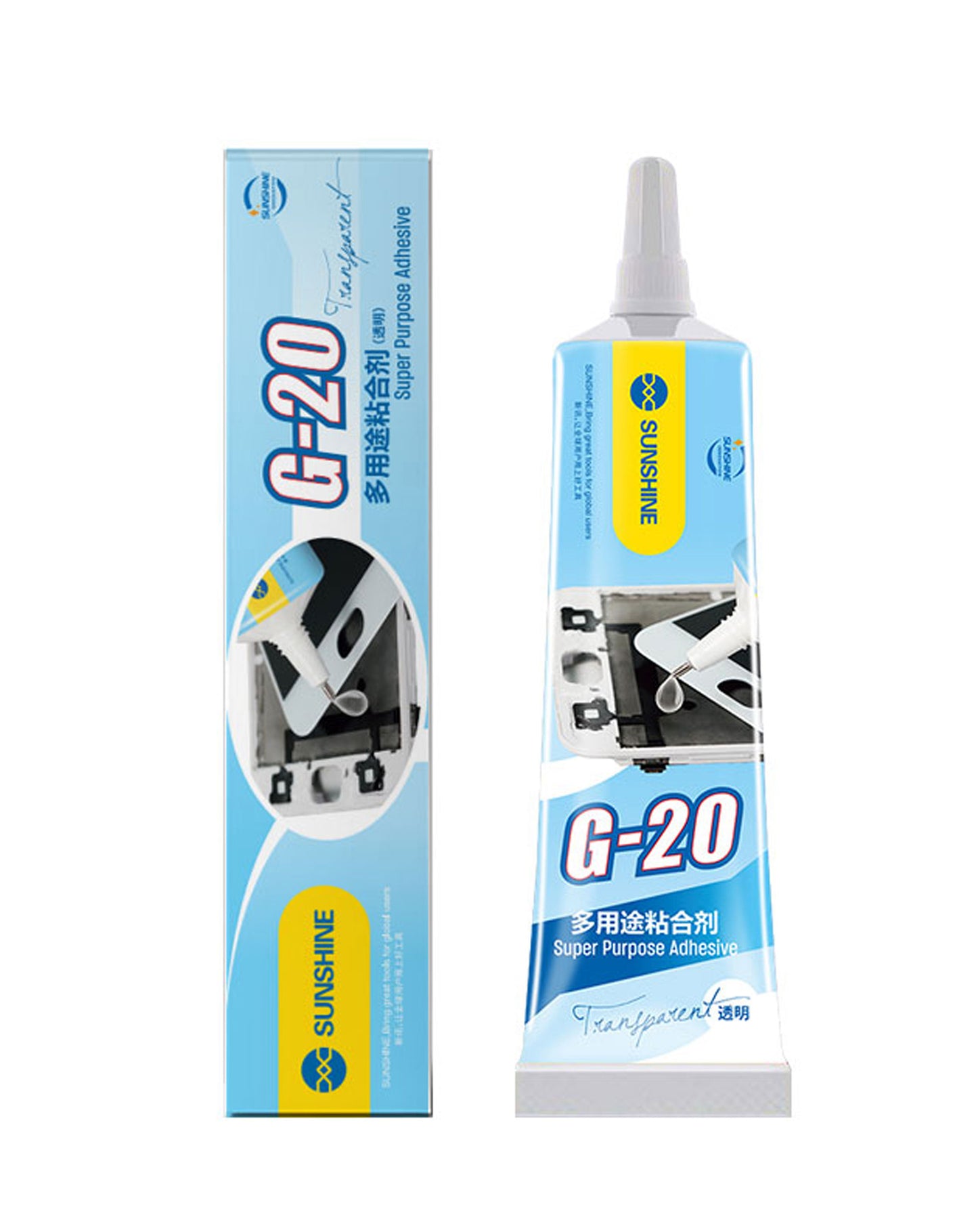 Cola Líquida Sunshine G-20, 15ml, Transparente
