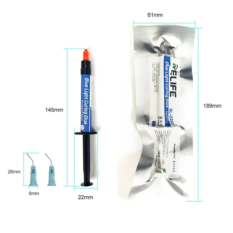 Cola Líquida UV Relife RL-035G para câmara de Telefone, 3ml
