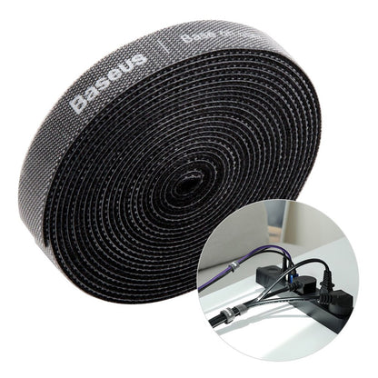 Organizador de Cabos Baseus Circle, Velcro, 3m, Preto ACMGT-F01