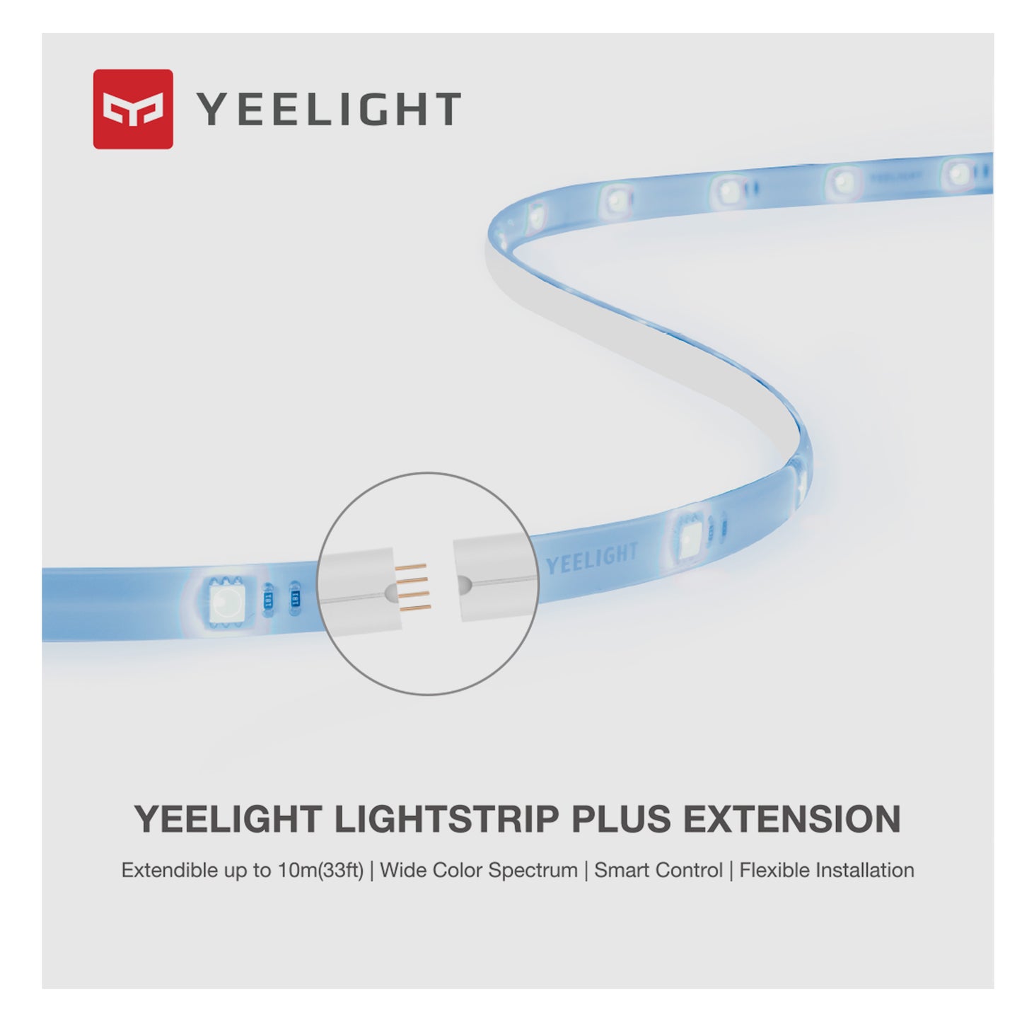 Yeelight Led Strip, Extensão, RGB, 1m, Branco GPX4015RT 