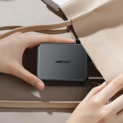 Bateria Externa Acefast M28, 10000mAh, 22.5W, QC + PD, 1 x USB-A - 2 x USB-C, Preta