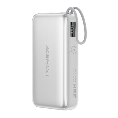 Bateria Externa Acefast M32, 10000mAh, 35W, PD, 2 x USB-C, Prateada
