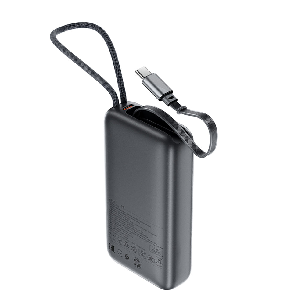Bateria Externa Acefast M32, 10000mAh, 35W, PD, 2 x USB-C, Cinzento