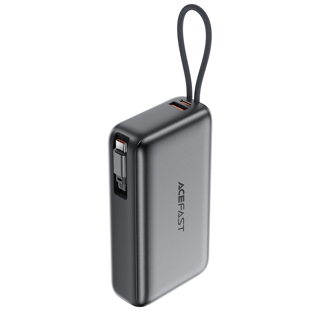 Bateria Externa Acefast M34, 20000mAh, 45W, QC + PD, 1 x USB-A - 2 x USB-C, Cinzento