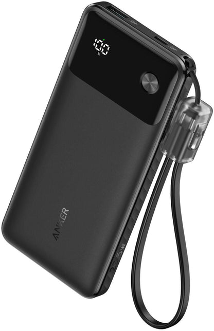 Bateria Externa Anker, 10000mAh, 22.5W, QC + PD, 1 x USB-A - 1 x USB-C, Preta A1388G11