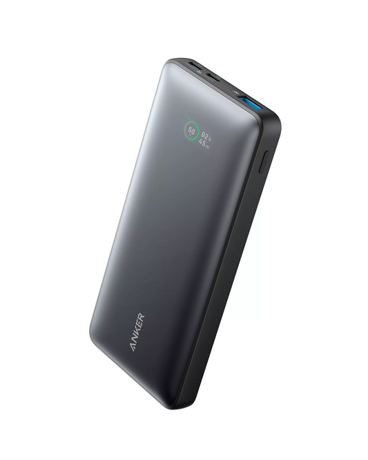 Bateria Externa Anker 533 PowerCore, 10000mAh, 25W, QC + PD, 1 x USB-A - 2 x USB-C, Preta A1249G11