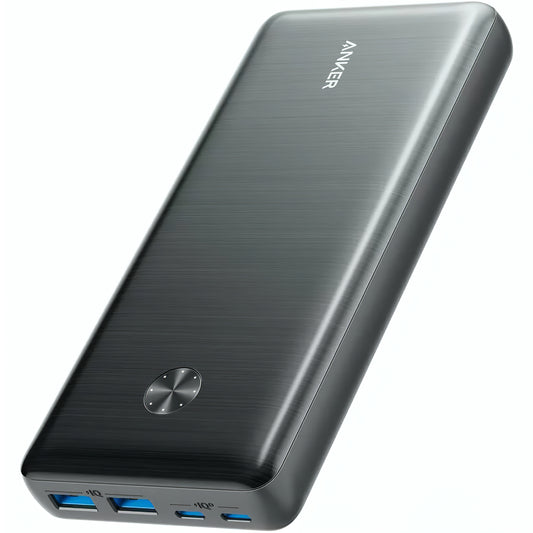 Bateria externa Anker PowerCore III Elite, 25600mAh, 87W, QC + PD, 2 x USB-A - 2 x USB-C, preto A1291H11 