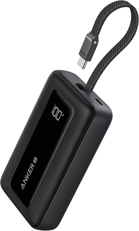 Bateria Externa Anker Zolo, 20000mAh, 30W, QC + PD, 1 x USB-A - 2 x USB-C, Preta A1689H11