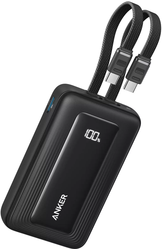 Bateria Externa Anker Zolo, 20000mAh, 45W, QC + PD, 1 x USB-A - 3 x USB-C, Preta A1681H12
